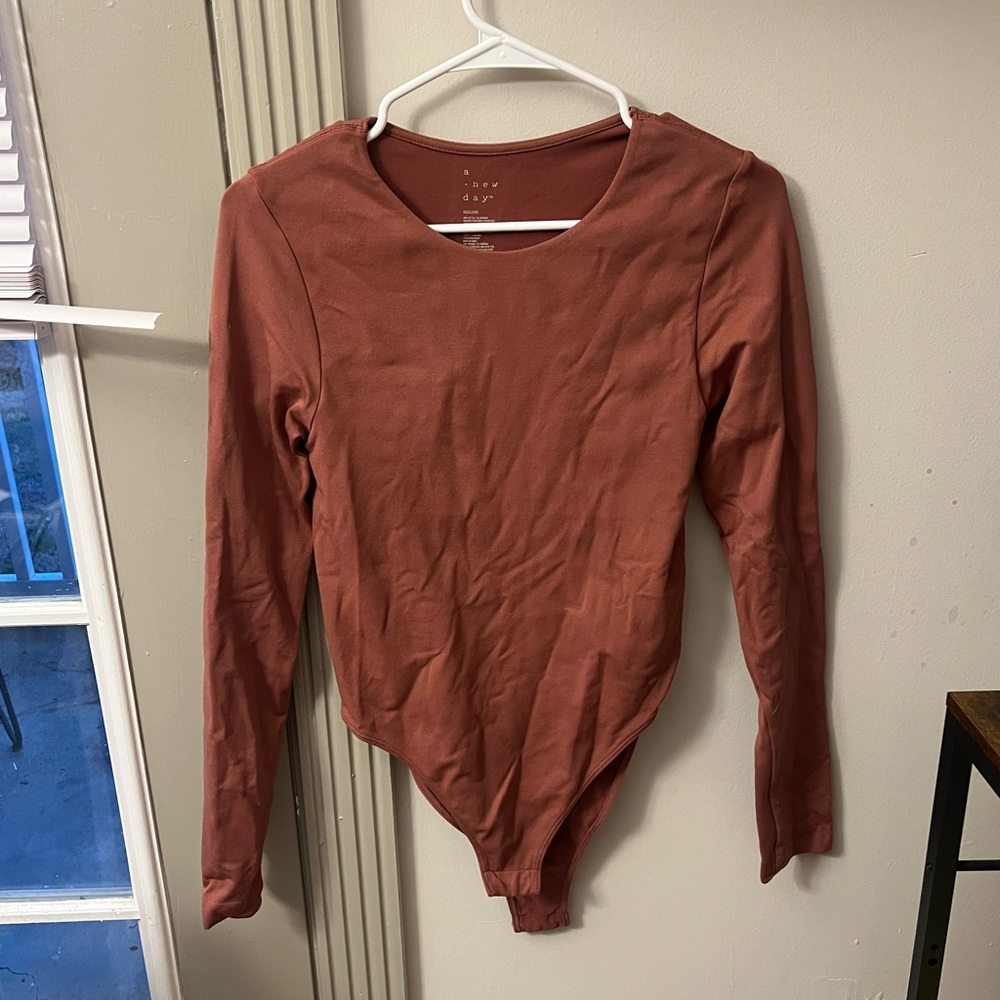 a new day Terracotta Long Sleeve Bodysuit
